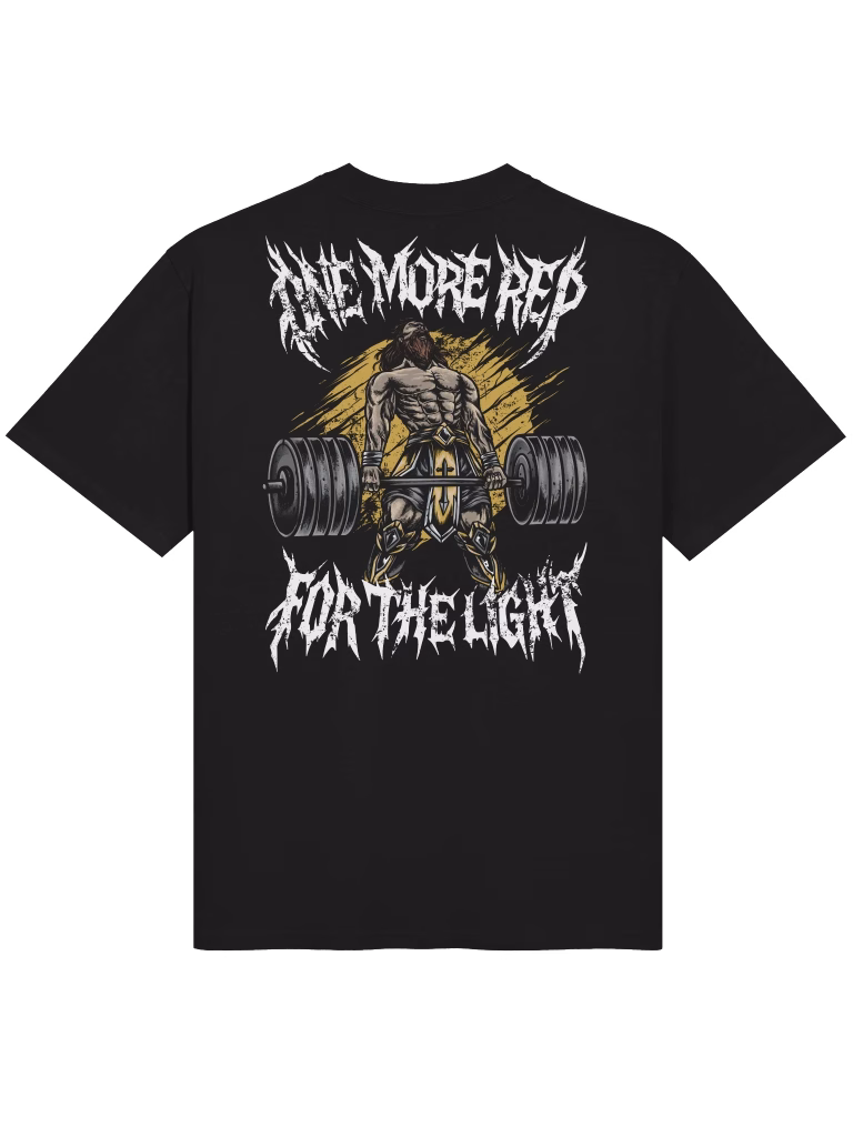 One More Rep For The Light shirt, back print